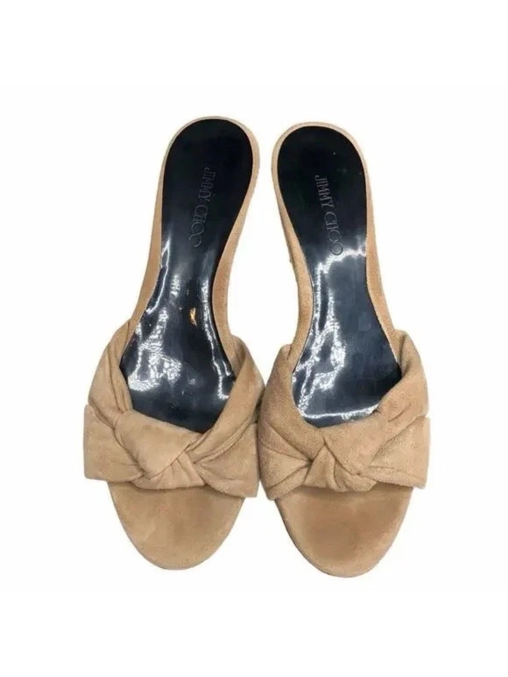 Jimmy Choo sandals Low Wedge Cork Platform suede size 41.5 (US 11)